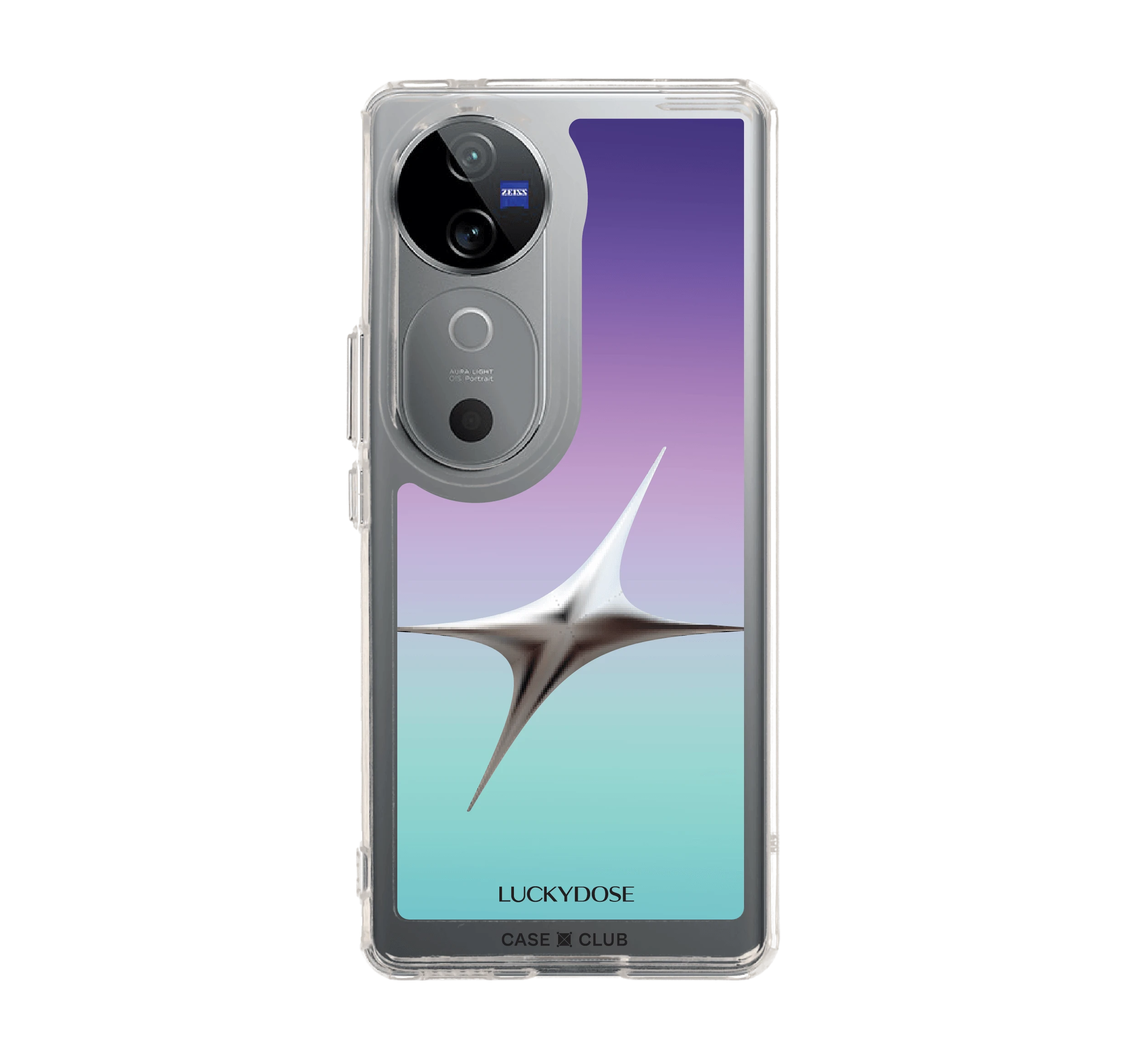 vivo v40 5g clear case luckydose monday lucky color